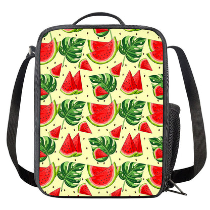 Cute Tropical Watermelon Pattern Print Crossbody Lunch Bag