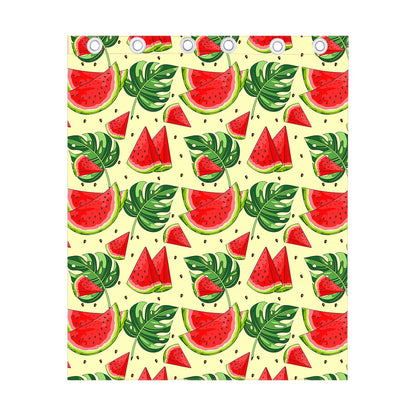 Cute Tropical Watermelon Pattern Print Curtain