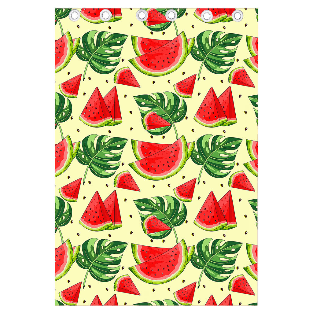 Cute Tropical Watermelon Pattern Print Curtain