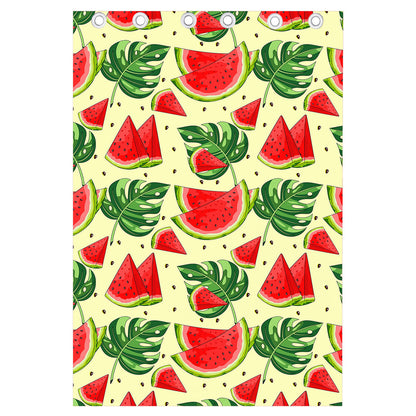 Cute Tropical Watermelon Pattern Print Curtain