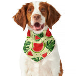 Cute Tropical Watermelon Pattern Print Dog Bandana