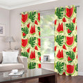 Cute Tropical Watermelon Pattern Print Extra Wide Grommet Curtains