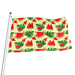 Cute Tropical Watermelon Pattern Print Flag