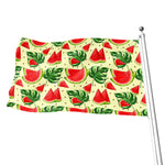 Cute Tropical Watermelon Pattern Print Flag