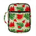 Cute Tropical Watermelon Pattern Print Front Pocket Bible Bag