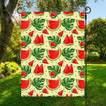 Cute Tropical Watermelon Pattern Print Garden Flag