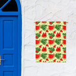 Cute Tropical Watermelon Pattern Print Garden Flag