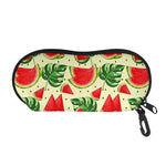 Cute Tropical Watermelon Pattern Print Glasses Case