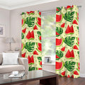 Cute Tropical Watermelon Pattern Print Grommet Curtains