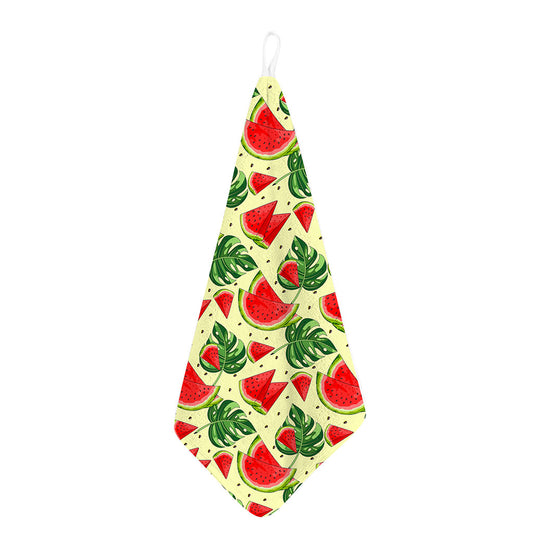 Cute Tropical Watermelon Pattern Print Hand Towel