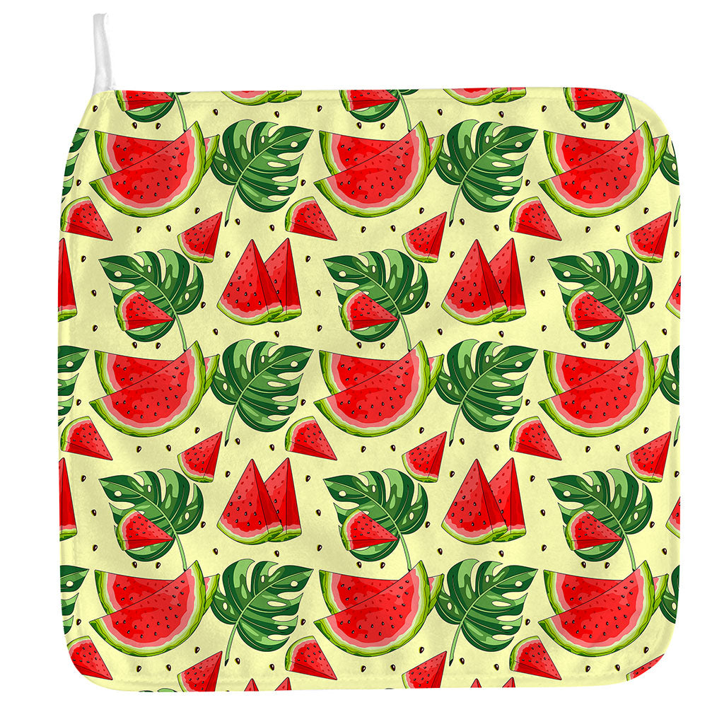 Cute Tropical Watermelon Pattern Print Hand Towel