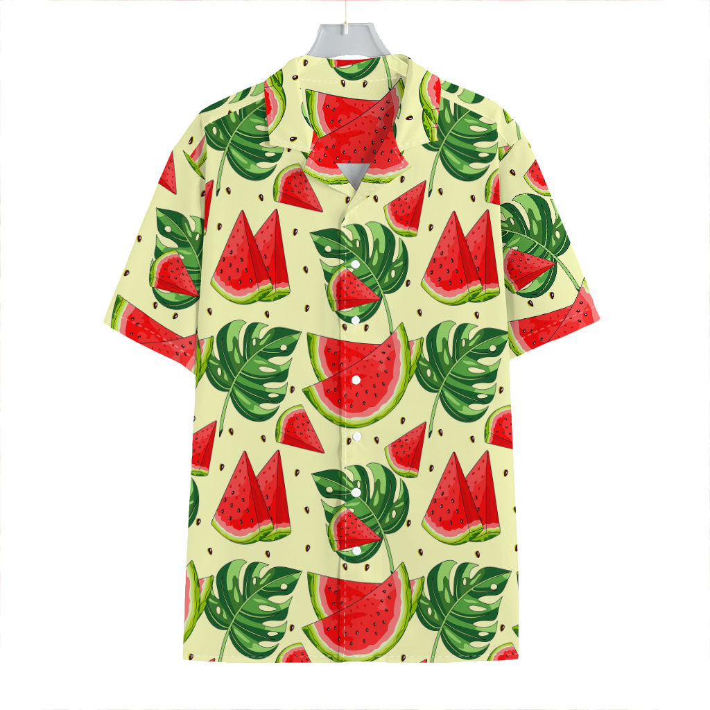 Cute Tropical Watermelon Pattern Print Hawaiian Shirt