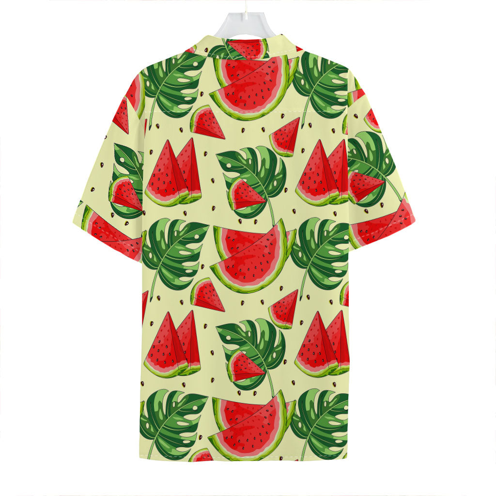 Cute Tropical Watermelon Pattern Print Hawaiian Shirt