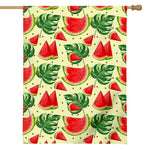 Cute Tropical Watermelon Pattern Print House Flag