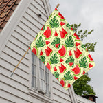 Cute Tropical Watermelon Pattern Print House Flag