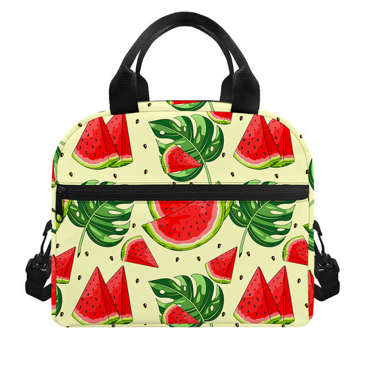Cute Tropical Watermelon Pattern Print Insulated Lunch Bag