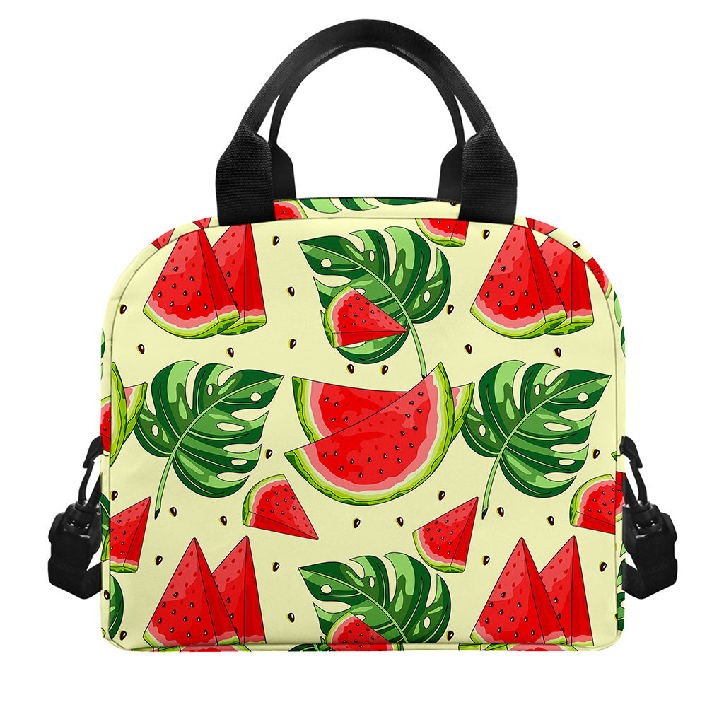 Cute Tropical Watermelon Pattern Print Insulated Lunch Bag