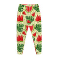 Cute Tropical Watermelon Pattern Print Jogger Pants