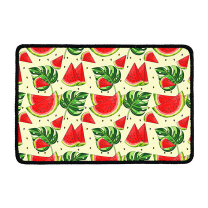 Cute Tropical Watermelon Pattern Print Kitchen Mat