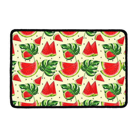 Cute Tropical Watermelon Pattern Print Kitchen Mat