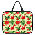 Cute Tropical Watermelon Pattern Print Laptop Sleeve With Handle