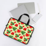 Cute Tropical Watermelon Pattern Print Laptop Sleeve With Handle