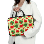 Cute Tropical Watermelon Pattern Print Laptop Sleeve With Handle