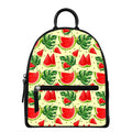 Cute Tropical Watermelon Pattern Print Leather Backpack