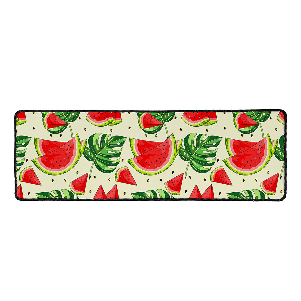 Cute Tropical Watermelon Pattern Print Long Kitchen Mat
