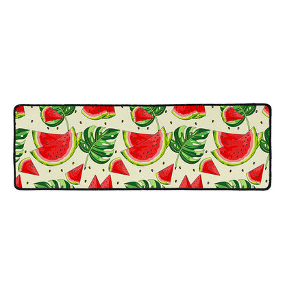 Cute Tropical Watermelon Pattern Print Long Kitchen Mat