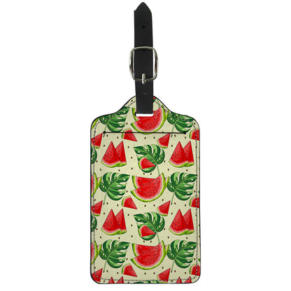 Cute Tropical Watermelon Pattern Print Luggage Tag