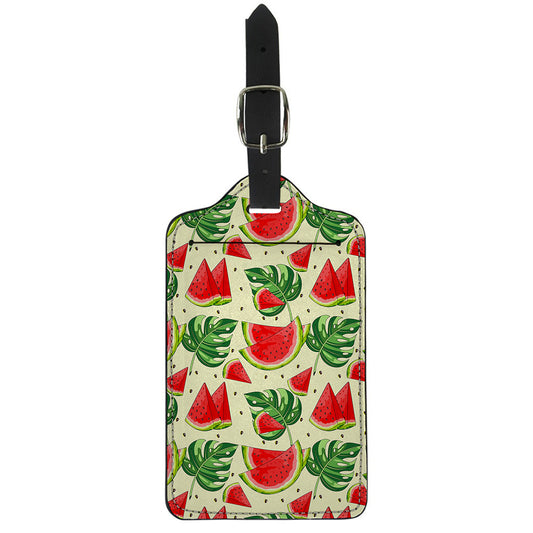 Cute Tropical Watermelon Pattern Print Luggage Tag