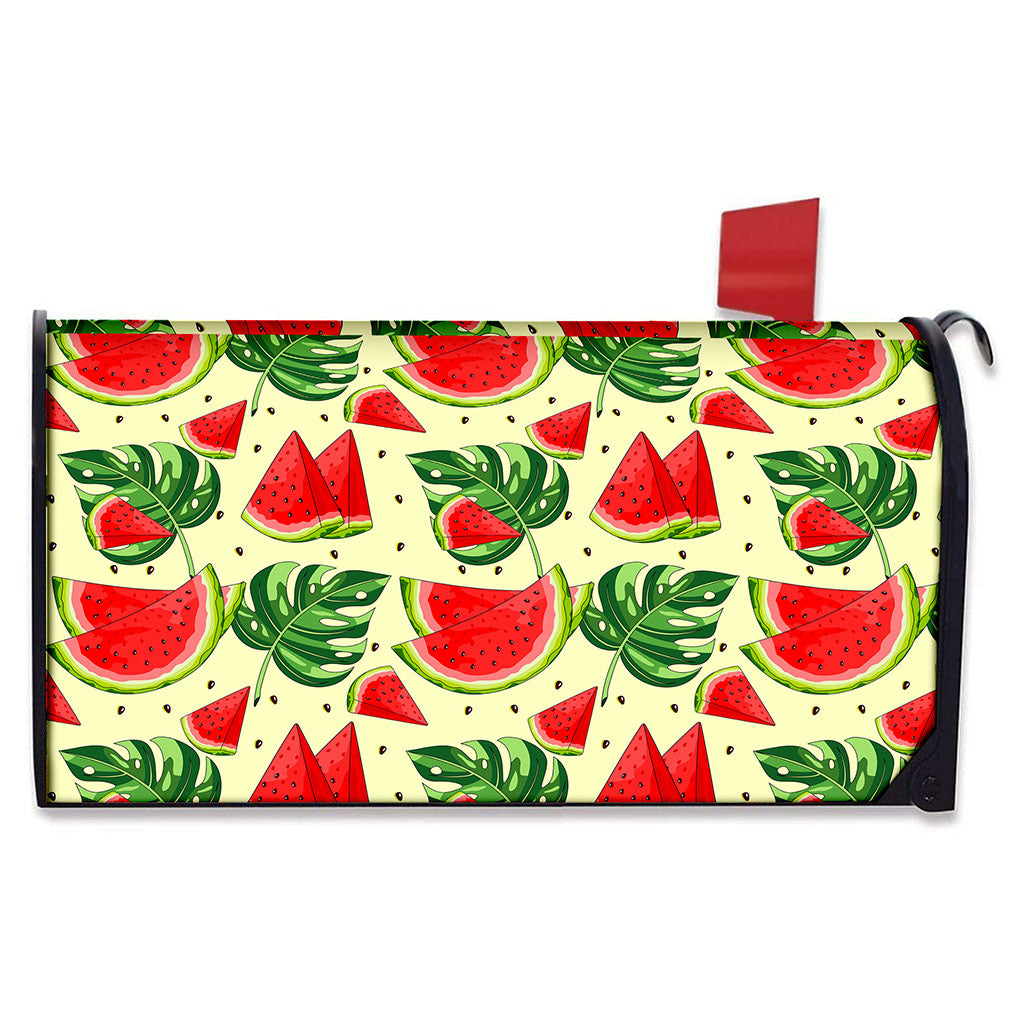 Cute Tropical Watermelon Pattern Print Mailbox Cover
