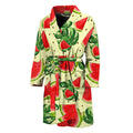 Cute Tropical Watermelon Pattern Print Men's Bathrobe