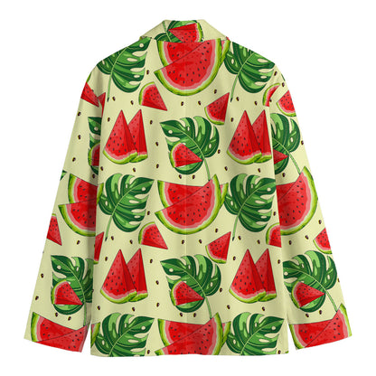 Cute Tropical Watermelon Pattern Print Men's Blazer