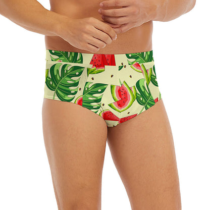 Cute Tropical Watermelon Pattern Print Men's Briefs