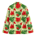 Cute Tropical Watermelon Pattern Print Men's Cotton Blazer