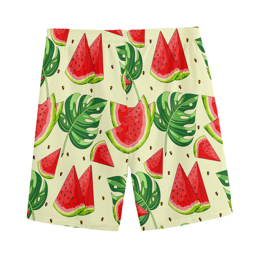 Cute Tropical Watermelon Pattern Print Men's Sports Shorts