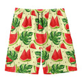 Cute Tropical Watermelon Pattern Print Men's Swim Trunks