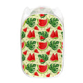 Cute Tropical Watermelon Pattern Print Mesh Laundry Hamper