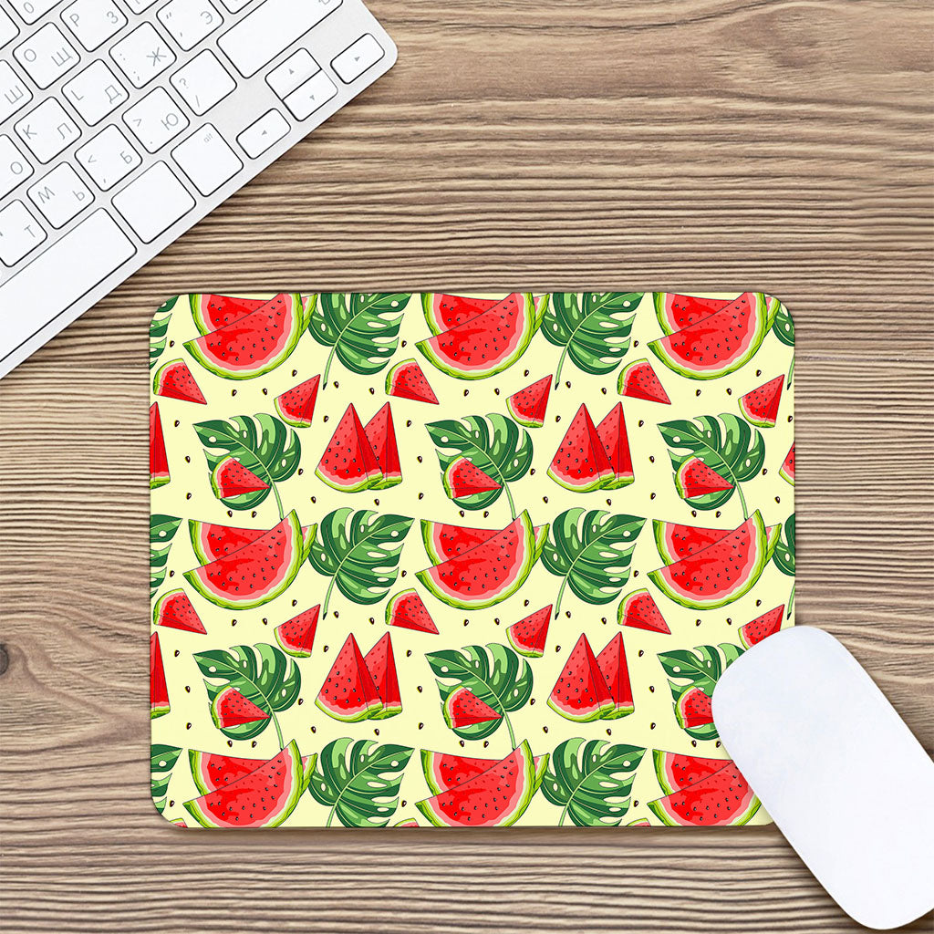 Cute Tropical Watermelon Pattern Print Mouse Pad