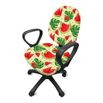 Cute Tropical Watermelon Pattern Print Office Chair Cover