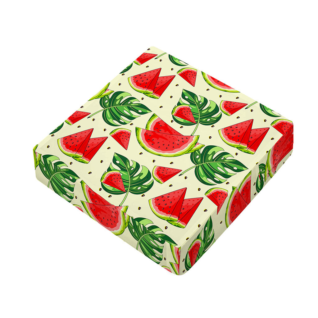 Cute Tropical Watermelon Pattern Print Outdoor Seat Cushion Cover