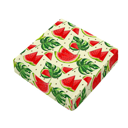 Cute Tropical Watermelon Pattern Print Outdoor Seat Cushion Cover