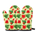 Cute Tropical Watermelon Pattern Print Oven Mitts