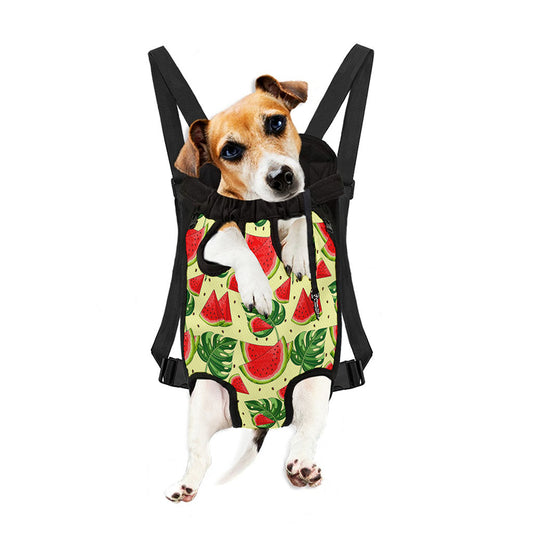 Cute Tropical Watermelon Pattern Print Pet Carrier Backpack