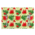 Cute Tropical Watermelon Pattern Print Placemat