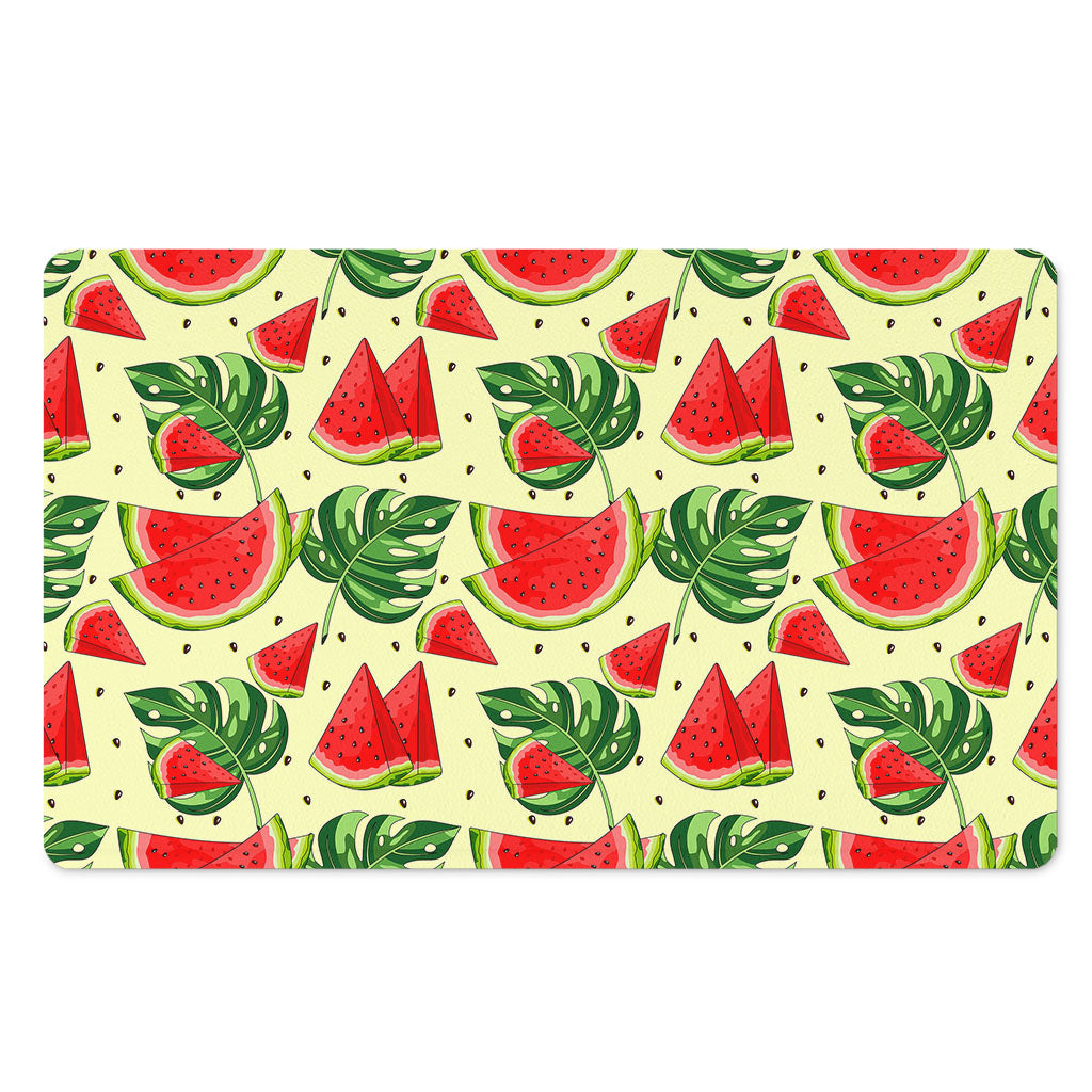 Cute Tropical Watermelon Pattern Print Polyester Doormat