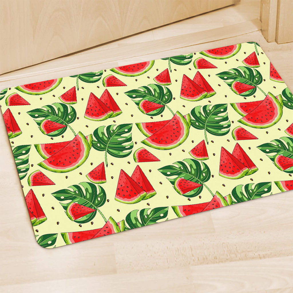 Cute Tropical Watermelon Pattern Print Polyester Doormat