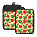 Cute Tropical Watermelon Pattern Print Pot Holders With Pocket